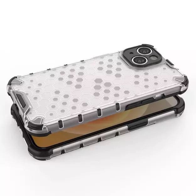 Honeycomb case for iPhone 14 armored hybrid cover blue 26