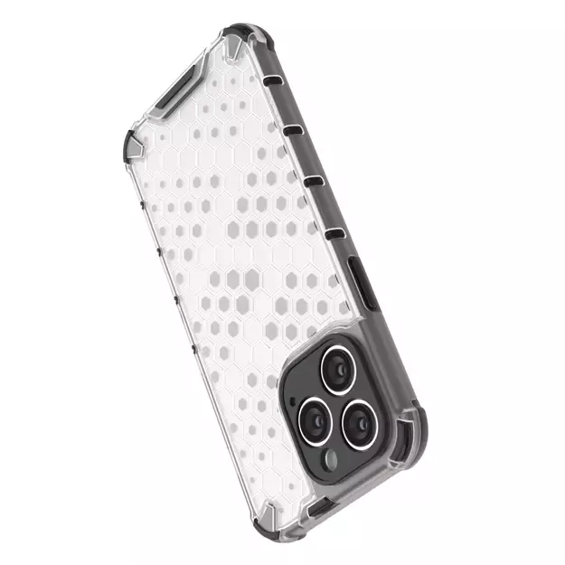 Honeycomb case for iPhone 14 Pro Max armored hybrid cover transparent 11