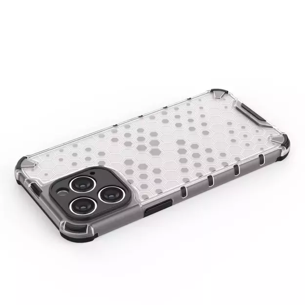 Honeycomb case for iPhone 14 Pro Max armored hybrid cover transparent 10