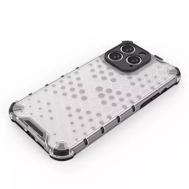 Honeycomb case for iPhone 14 Pro Max armored hybrid cover transparent 2
