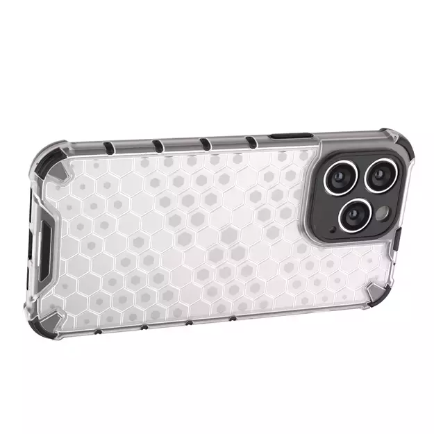 Honeycomb case for iPhone 14 Pro Max armored hybrid cover transparent 14