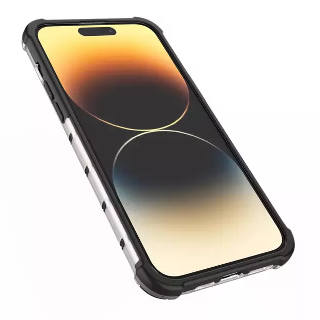 Honeycomb case for iPhone 14 Pro Max armored hybrid cover transparent 9