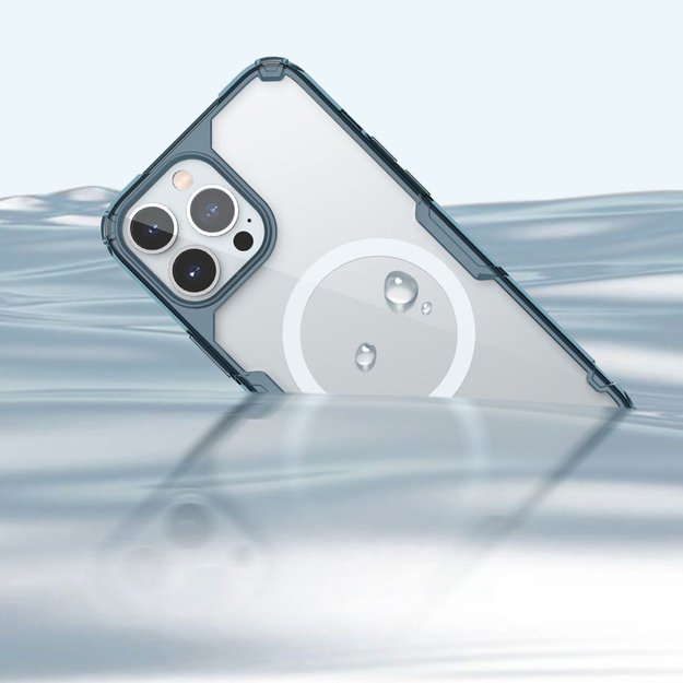 Nillkin Nature Pro Magnetic Case iPhone 14 Pro Max magnetic case MagSafe blue 38