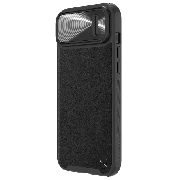 Nillkin CamShield Leather S Case iPhone 14 Plus case with camera cover black 24