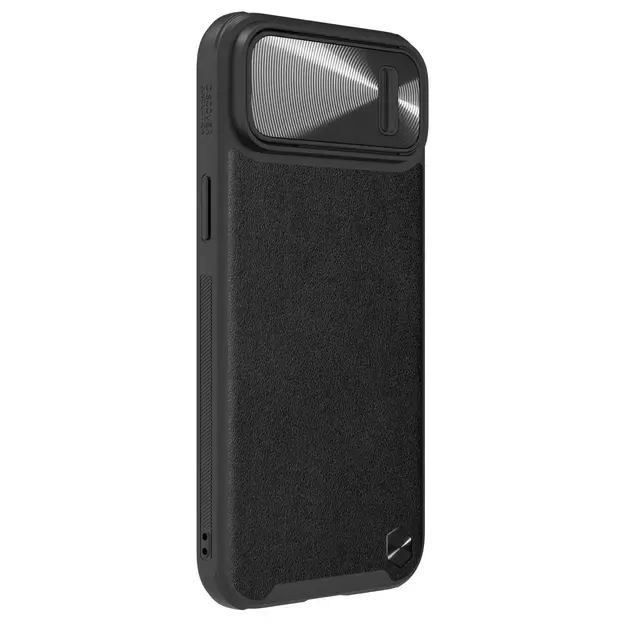 Nillkin CamShield Leather S Case iPhone 14 Plus case with camera cover black 25