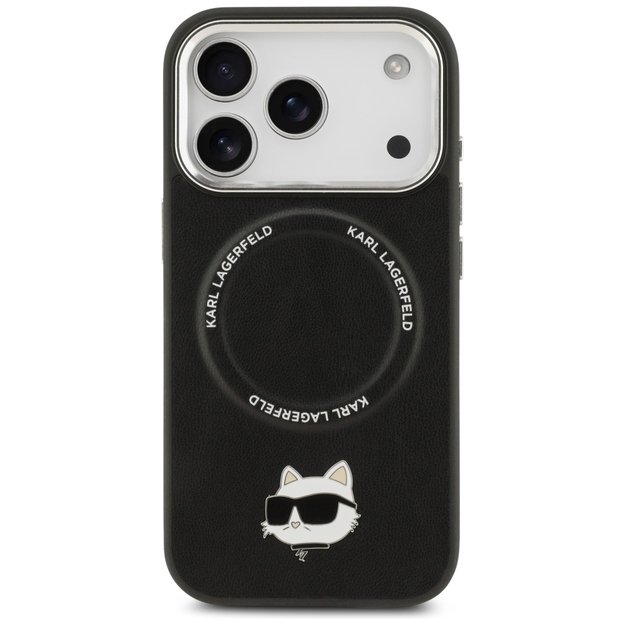 Karl Lagerfeld Choupette Pin MagSafe Case for iPhone 17 Pro - Black 2