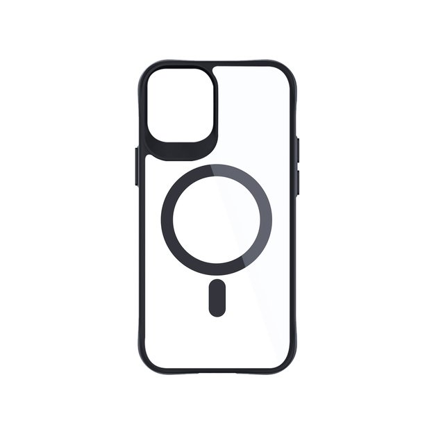 3mk Satin Armor MagCase with MagSafe for iPhone 12 / 12 Pro - Clear with Black Frame 1