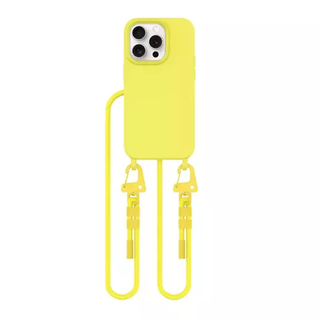 Tech-Protect MagNecklace MagSafe iPhone 15 Pro Case - Yellow 1