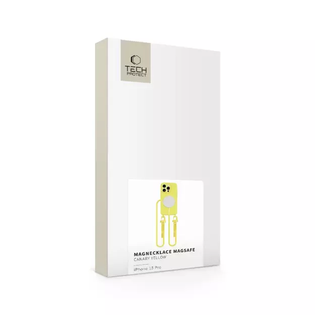 Tech-Protect MagNecklace MagSafe iPhone 15 Pro Case - Yellow 4