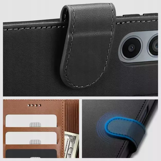 Tech-Protect Wallet Case for Motorola EDGE 50 NEO - Black 8