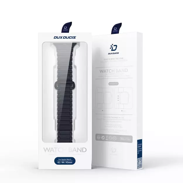 Dux Ducis Strap (Armor Version) Apple Watch SE strap, 9, 8, 7, 6, 5, 4, 3, 2, 1 (41, 40, 38 mm) silicone magnetic band bracelet blue 12