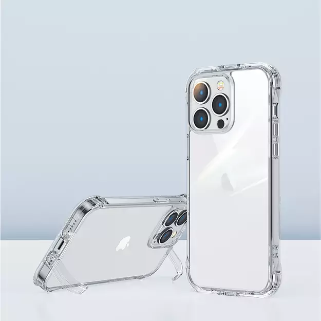 Joyroom Defender Series Case Cover for iPhone 14 Pro Max Armored Hook Cover Stand Clear (JR-14H4) 1