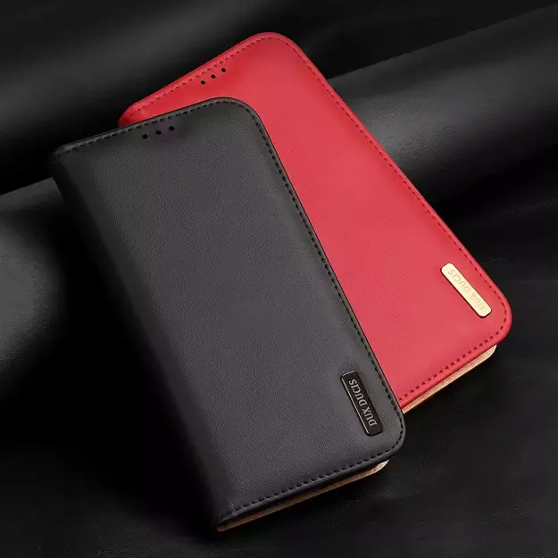Dux Ducis Hivo Leather Flip Cover Genuine Leather Wallet for Cards and Documents iPhone 14 Pro Max Black 36
