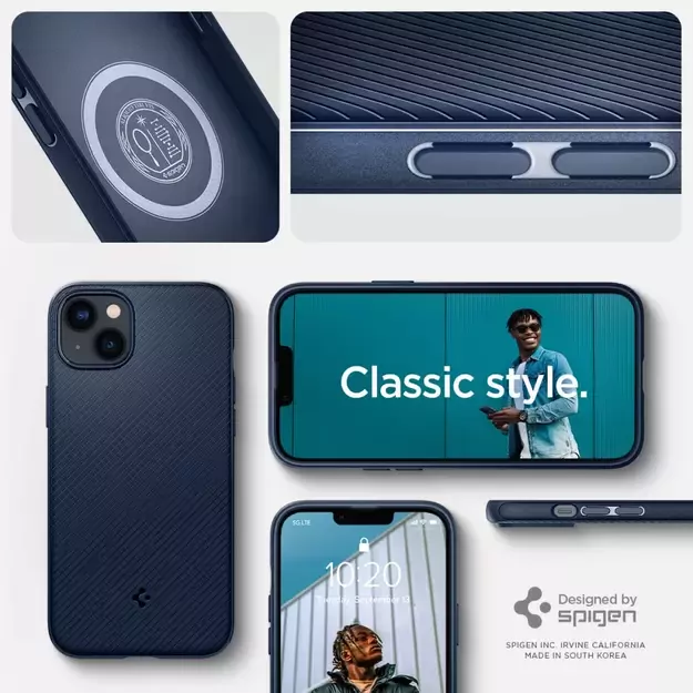 Spigen Mag Armor iPhone 14 Plus Case - Blue 22