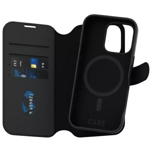CARE by PanzerGlass Feature Tango 2in1 Wallet MagSafe Case for iPhone 16 Pro - Black 4