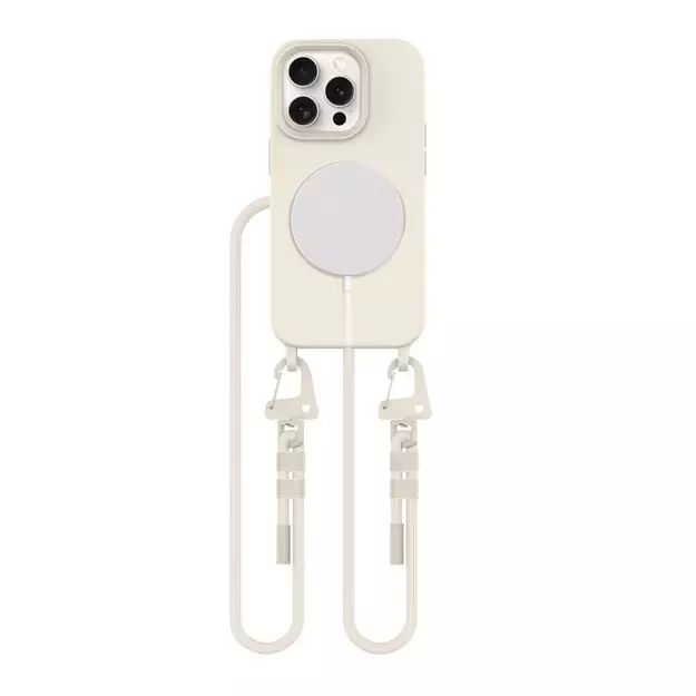 Tech-Protect MagNecklace MagSafe iPhone 15 Pro Case - Beige