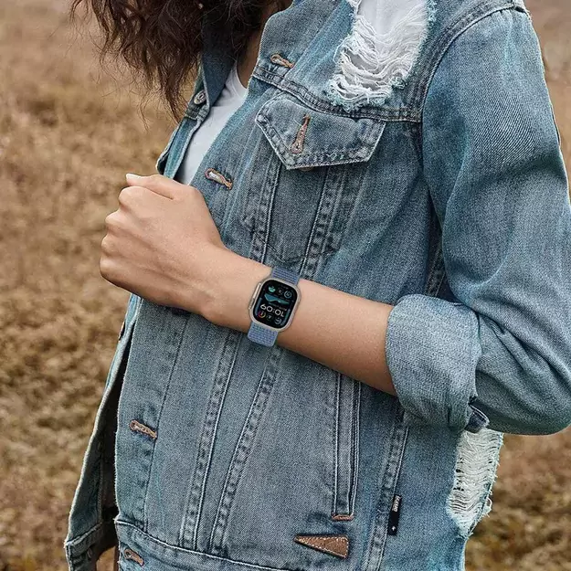 Tech-Protect Nylon Strap for Apple Watch 6 / 7 / 8 / 9 / 10 / SE / Ultra 1 / 2 (44 / 45 / 46 / 49 MM) CarGO - Green 1