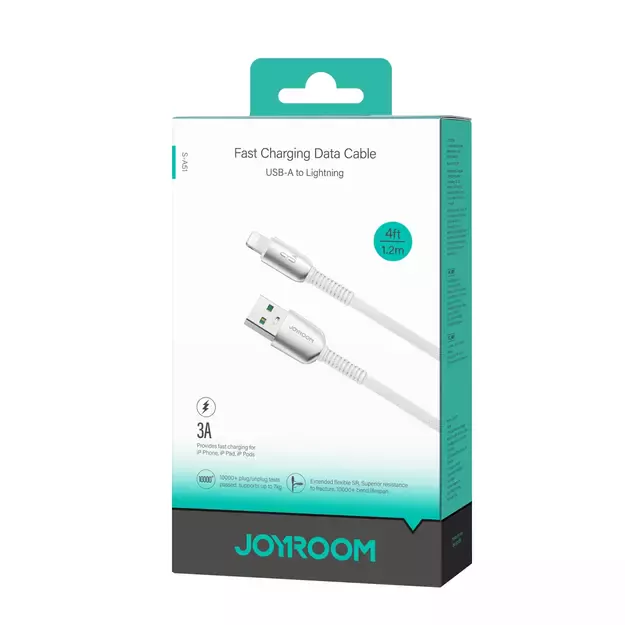 Joyroom S-A51 Cutting-Edge Series 3A USB-A - Lightning cable 1.2m - light gray 5