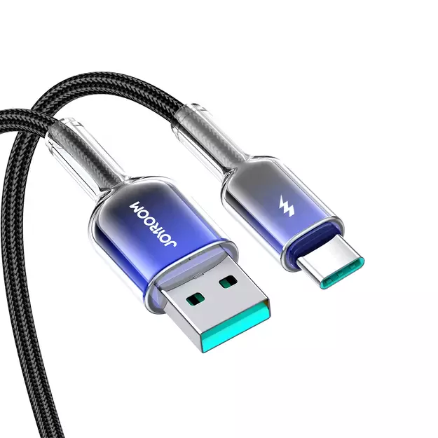 Joyroom S-A42 Crystal-Clear Series 3A USB-A - USB-C cable 1.2m - black 19