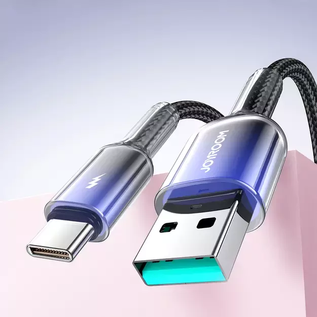 Joyroom S-A42 Crystal-Clear Series 3A USB-A - USB-C cable 1.2m - black 21