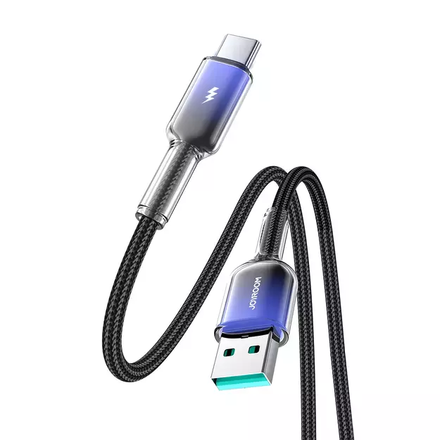 Joyroom S-A42 Crystal-Clear Series 3A USB-A - USB-C cable 1.2m - black 15