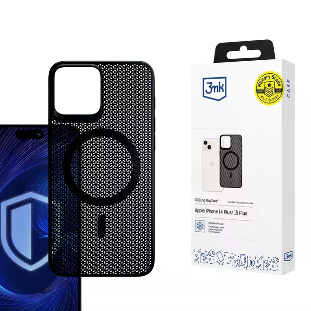 3mk COOLing MagCase for Apple iPhone 14 plus / 15 plus - black
