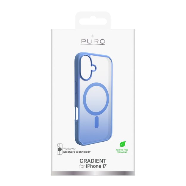 Puro Gradient TPU Case Compatible with MagSafe for iPhone 17 - Blue 1