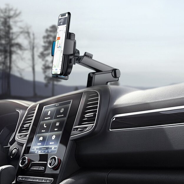 Joyroom car phone holder with telescopic extendable arm for dashboard and window black (JR-OK3) 9