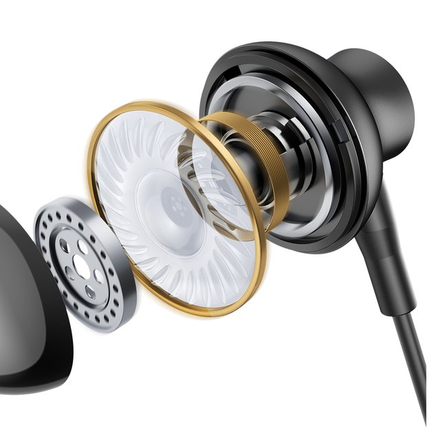 Joyroom TYPE-C Series JR-EC07 USB-C in-ear headphones metal - black 2