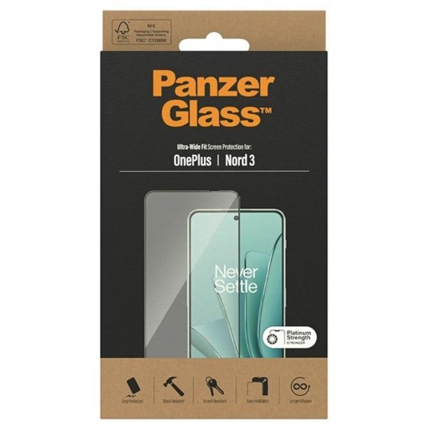 PanzerGlass Ultra-Wide Fit Tempered Glass for OnePlus Nord 3 2