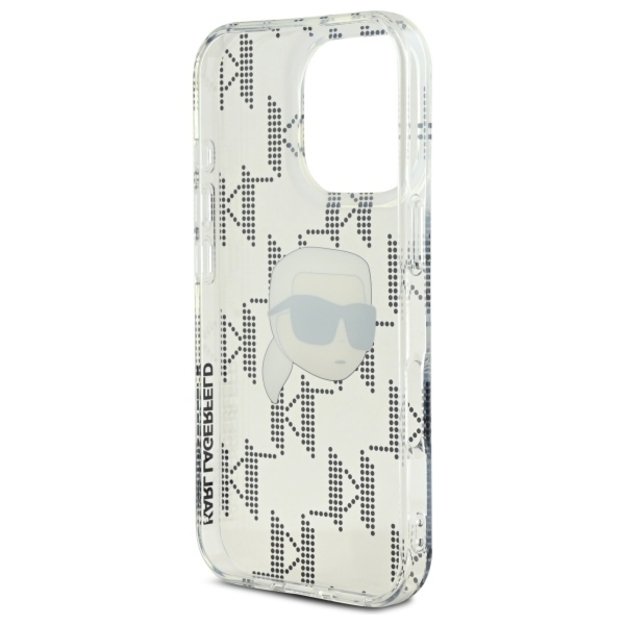Karl Lagerfeld IML Karl Head Electroplated Case for iPhone 16 Pro Max - Clear 6