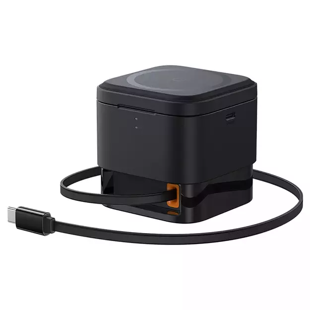 Baseus MagPro 3in1 25W MagSafe Compatible Inductive Charger for Phone and Smartwatch - Black 6
