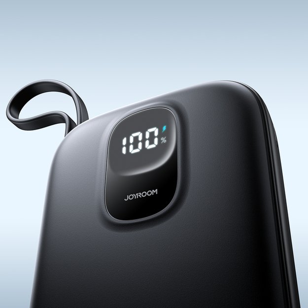 Joyroom JR-PBF17 22.5W 10000mAh Powerbank with Built-in USB-C Cable + 0.25cm USB-C Cable - Black 12