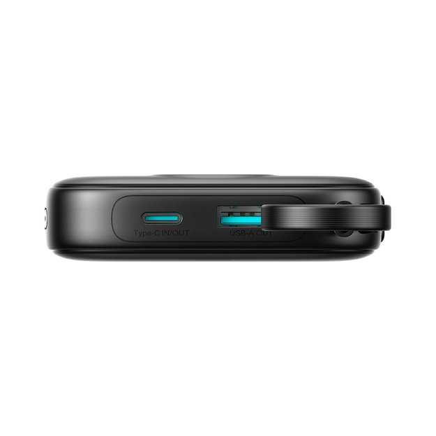 Joyroom JR-PBF17 22.5W 10000mAh Powerbank with Built-in USB-C Cable + 0.25cm USB-C Cable - Black 4