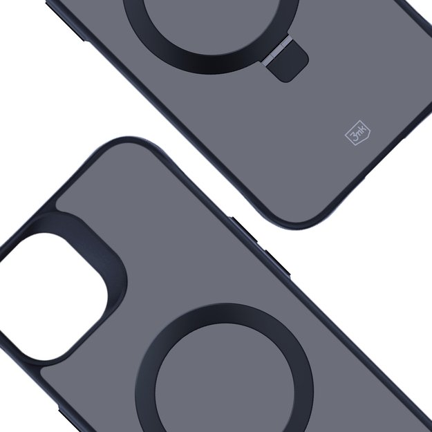 3mk Smoke Case Mag&amp Stand for Apple iPhone 15 plus - black 9