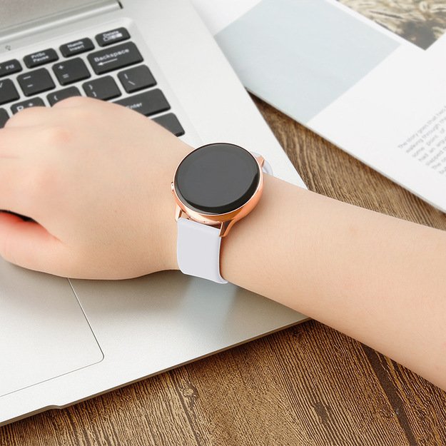 Silicone Strap TYS band for Samsung Galaxy Watch 40 / 41 / 42 / 43 / 44 mm - gray 3