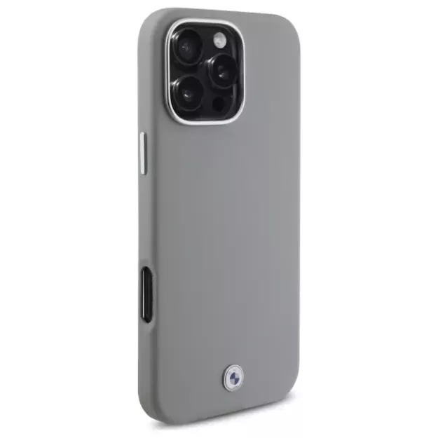 BMW Sign Full Wrapped Metal MagSafe Case for iPhone 16 Pro Max - Gray 14
