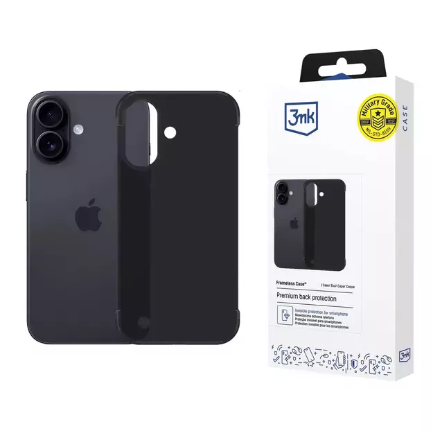 3mk Just20g Matt Case for Apple iPhone 17 - Matte Black