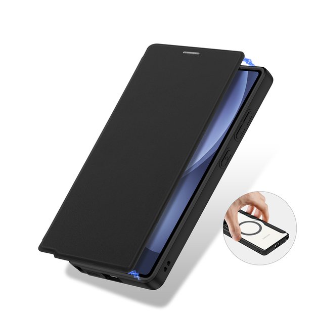 Dux Ducis Skin X Pro Case for Samsung Galaxy S25 Ultra with MagSafe and Wallet - Black 6