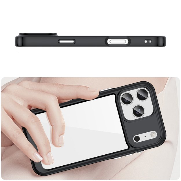 Outer Space Case for iPhone 17 Pro Max - Black Transparent 3
