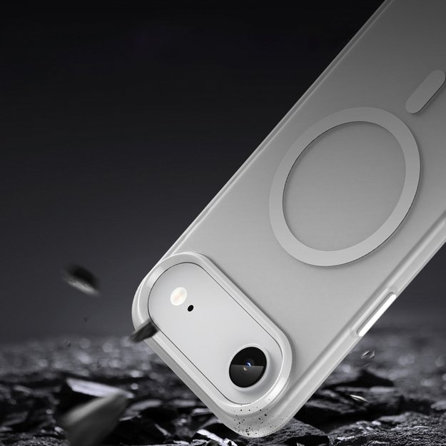 Magnetic Abrasive iPhone 17 Air Case Compatible with MagSafe - Matte White 6
