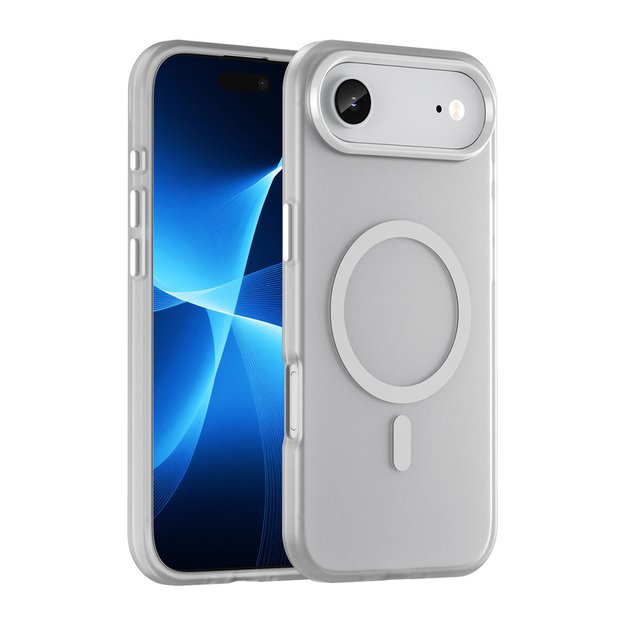 Magnetic Abrasive iPhone 17 Air Case Compatible with MagSafe - Matte White
