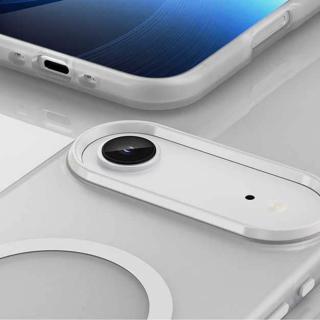 Magnetic Abrasive iPhone 17 Air Case Compatible with MagSafe - Matte White 3