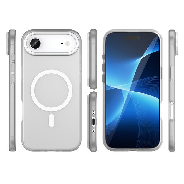 Magnetic Abrasive iPhone 17 Air Case Compatible with MagSafe - Matte White 2
