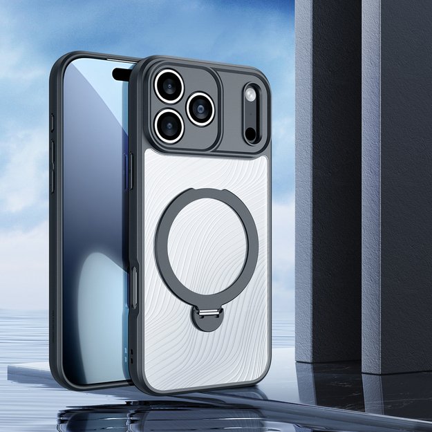 Dux Ducis Aimo Mag Case with Magnetic Ring and Stand for iPhone 17 Pro Max - Black 2