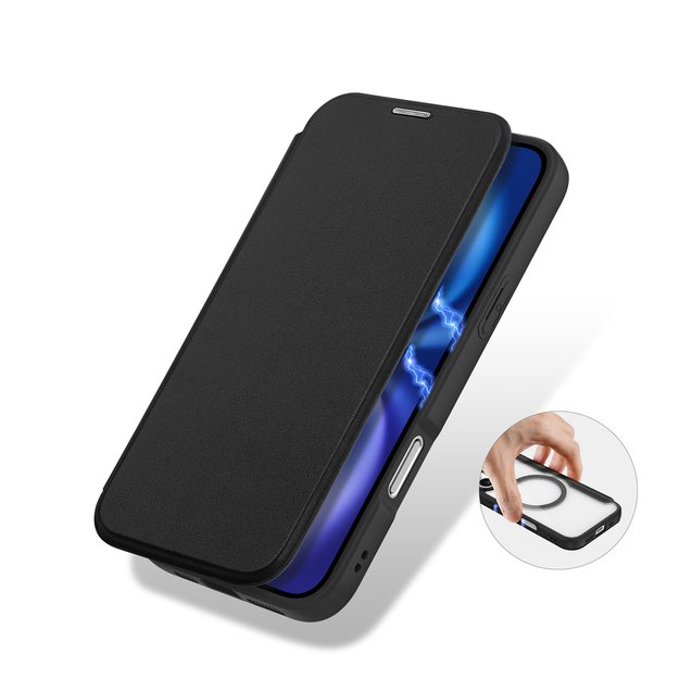 Dux Ducis Skin X Pro iPhone 17 Case with Wallet, MagSafe Compatible - Black 6