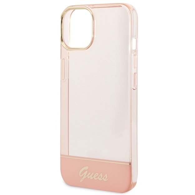 Guess GUHCP14SHGCOP iPhone 14 6.1 &quot pink / pink hardcase Translucent 5