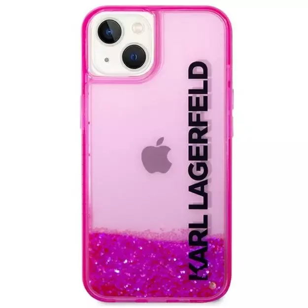 Karl Lagerfeld KLHCP14SLCKVF iPhone 14 6,1  różowy/pink hardcase Liquid Glitter Elong 12
