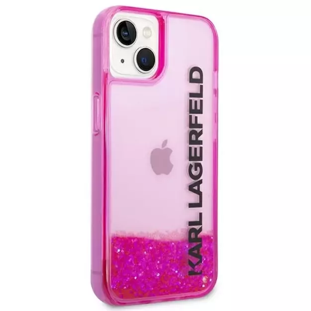 Karl Lagerfeld KLHCP14SLCKVF iPhone 14 6,1  różowy/pink hardcase Liquid Glitter Elong 13
