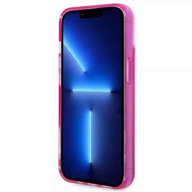 Karl Lagerfeld KLHCP14SLCKVF iPhone 14 6,1  różowy/pink hardcase Liquid Glitter Elong 14